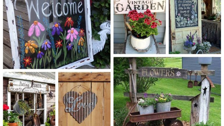 17 roztomilých nápadov na záhradné nápisy