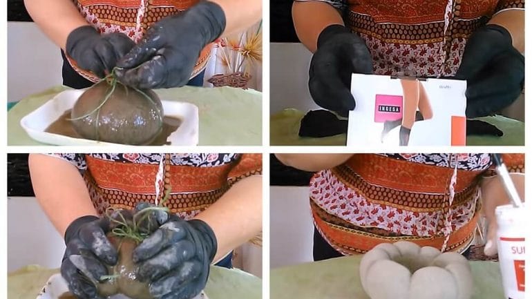 VIDEO: Ako urobiť krásny kvetináč zo silónových ponožiek