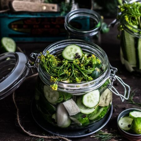 sterilizované uhorky