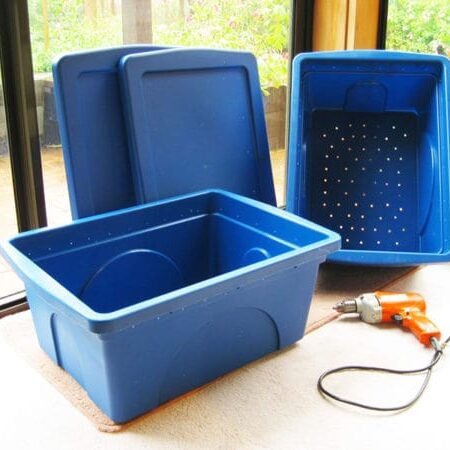 a vyrobiť kôš na vermikompostovanie