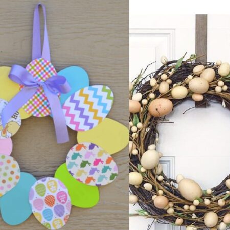 veľkonočné vence na dvere