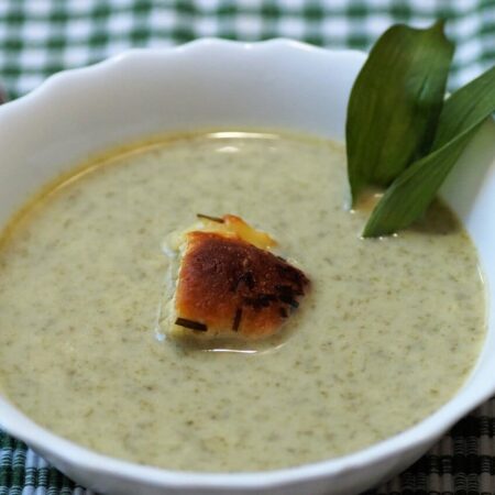 výživná polievka z medvedieho cesnaku