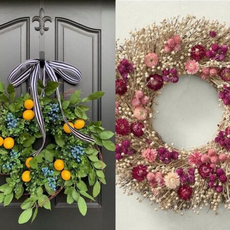 jarné vence pre vaše dvere