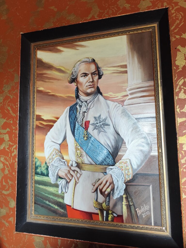 Móric Beňovský, postrét