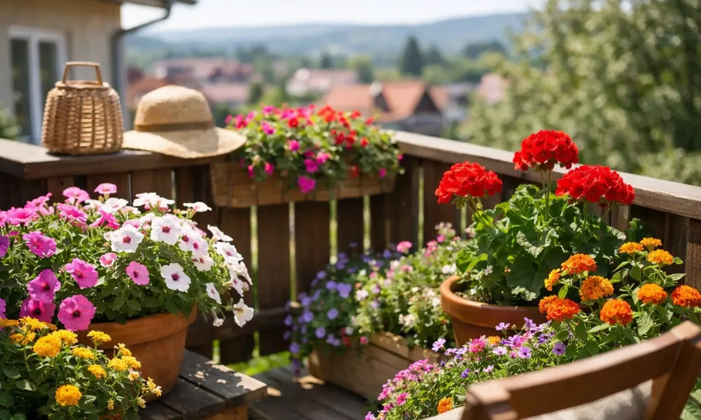 Najlepšie kvety na slnečný balkón pre leto