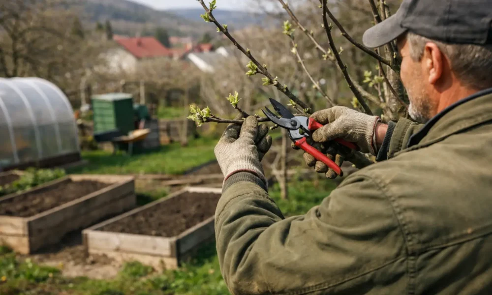Sprievodca jarným rezom ovocných stromov v praxi