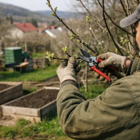 Sprievodca jarným rezom ovocných stromov v praxi